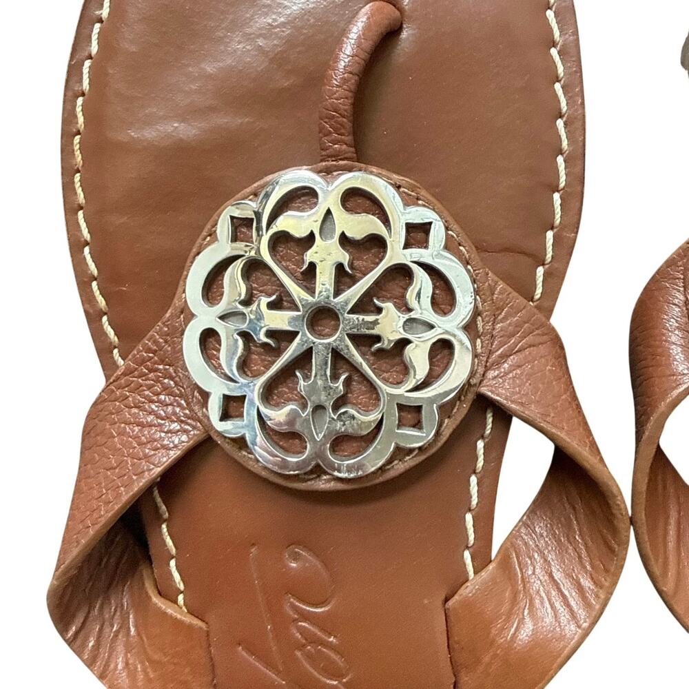 Brighton Alice Leather Sandals Brown Size 7.5 - Picture 3 of 6